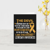 白血病認識度私はストームデビル カード (黄色い花)