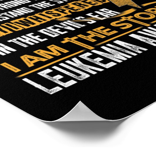 白血病認識度私はストームデビル ポスター (角)