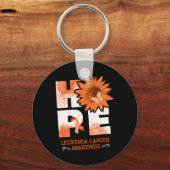 白血病認識度花 キーホルダー (正面)