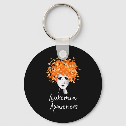 白血病認識度蝶ギフト キーホルダー (正面)