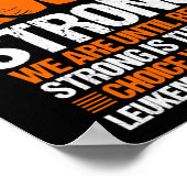 白血病認識度血癌オレンジリボン ポスター (角)