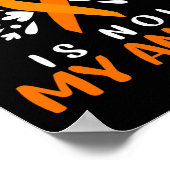 白血病認識度I衣服オレンジ ポスター (角)