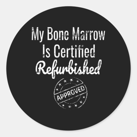 白血病骨髄形成性貧血認識度 ラウンドシール (正面)