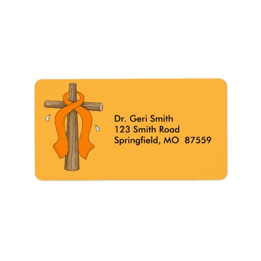 白血病 ラベル (正面)