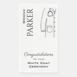 白衣パーソナライズされた式おめでとう