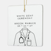 白衣モダン式おめでとう セラミックオーナメント (左)