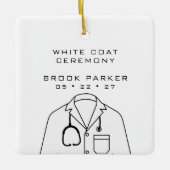 白衣モダン式おめでとう セラミックオーナメント (正面)