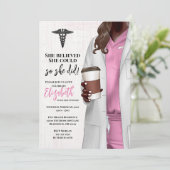 白衣 医学部 卒業 ご招待 招待状 (スタンド正面)