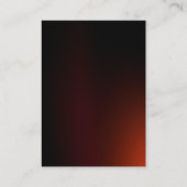 白褐色モダン赤プロフェッショナルモノグラム 名刺 (裏面)