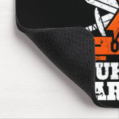 白誇りを持った血病戦士のママ認識度ブロ マウスパッド (コーナー)