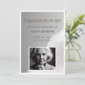 白貝葬追悼式 招待状 (スタンド正面)