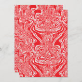 白赤と白い背中の模様の像 シーズンカード (正面/裏面)