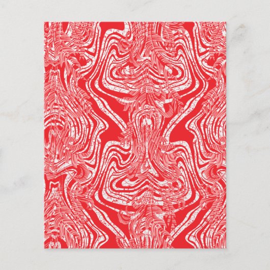 白赤と白い背中の模様の像 チラシ (正面)