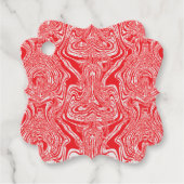 白赤と白い背中の模様の像 フェイバータグ (正面)