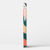 白赤と緑の抽象芸術絵画 Case-Mate iPhoneケース (裏面 / 左)