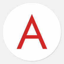 白赤モダンモノグラムイニシャル文字