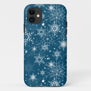 白透かし雪 iPhone 11 ケース