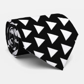 白遊矢印 – 黒 ネクタイ (ロール)