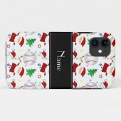 白野球パーソナライズされたのクリスマス Case-Mate iPhoneケース (裏面(横))