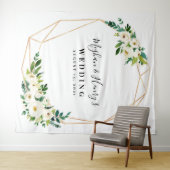 白金のウェディングバックドロップ、フォトブース小道具 タペストリー (インサイチュ(横))