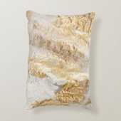 白金ゴールドのブ絵を描ラシテクスチャ アクセントクッション (裏面(縦))