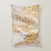 白金ゴールドのブ絵を描ラシテクスチャ アクセントクッション (正面(垂直))
