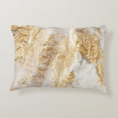 白金ゴールドのブ絵を描ラシテクスチャ アクセントクッション (裏面)