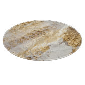 白金ゴールドのブ絵を描ラシテクスチャ カッティングボード (角)