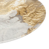 白金ゴールドのブ絵を描ラシテクスチャ カッティングボード (角)