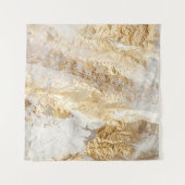 白金ゴールドのブ絵を描ラシテクスチャ タペストリー (正面(横))