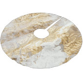 白金ゴールドのブ絵を描ラシテクスチャ ブラッシュドポリエステルツリースカート (アングル)