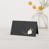 白金ゴールドの黒 プレイスカード (裏面)