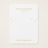 白金ゴールドイヤリングジュエリー写真表示カード (正面)