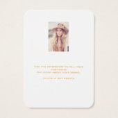 白金ゴールドイヤリングジュエリー写真表示カード (裏面)