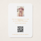 白金ゴールドイヤリングジュエリー写真QRディスプレイカード (裏面)