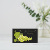 白金ゴールドエレガントブドウワイナリー名刺 名刺 (スタンド正面)