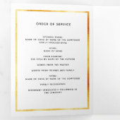 白金ゴールドエレガント写真三回葬儀 三つ折り案内状 (内部最初)