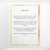 白金ゴールドエレガント写真三回葬儀 三つ折り案内状 (内部中)