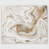 白金ゴールドカッコいい大理石のテクスチャのラッピング ラッピングペーパー (フラット)