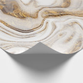 白金ゴールドカッコいい大理石のテクスチャのラッピング ラッピングペーパー (角)