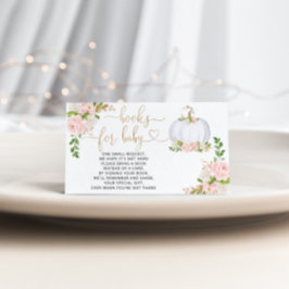 白金ゴールドカボチャ秋本ベビーチケット エンクロージャーカード