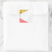 白金ゴールドサーモンマーブル スクエアシール (バッグ)