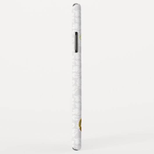 白金ゴールドダマスク金ゴールド渦巻き Case-Mate iPhoneケース (裏面/右)