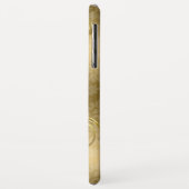 白金ゴールドダマスク金ゴールド渦巻き Case-Mate iPhoneケース (裏面/左)