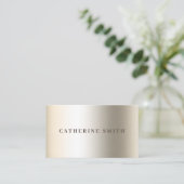 白金ゴールドフェイクメタリック 名刺 (スタンド正面)