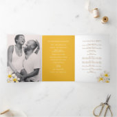 白金ゴールドフランギ結婚パニの花 三つ折りプログラム (内部)