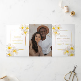 白金ゴールドフランギ結婚パニの花 三つ折りプログラム