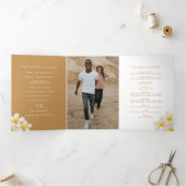 白金ゴールドフランギ結婚パニの花 三つ折りプログラム (内部)