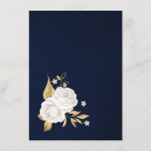 白金ゴールドフローラネイビーブルー詳細 エンクロージャーカード (裏面)