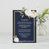 白金ゴールドフローラネイビーブルー詳細 エンクロージャーカード (スタンド正面)